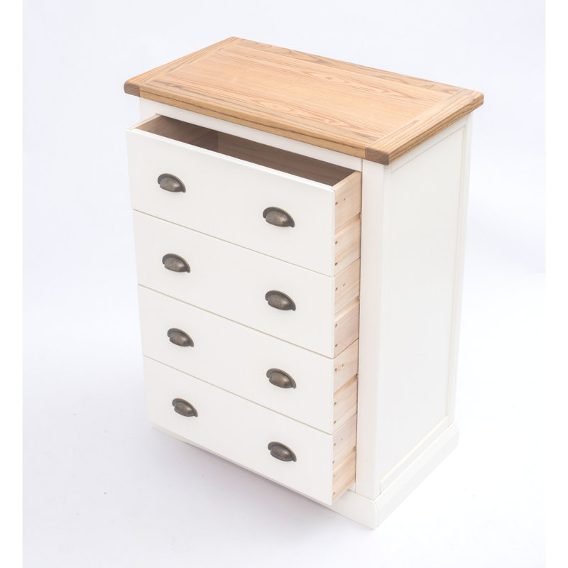 70cm W 4 - Drawer Chest of Drawers, Off White