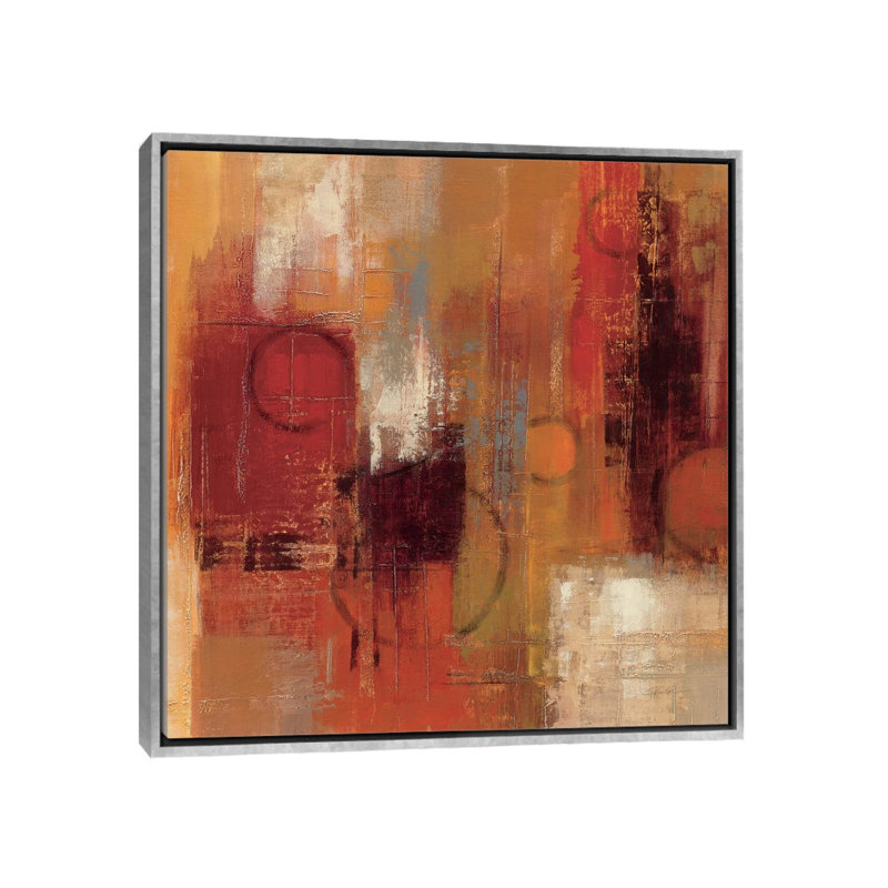 «Pentatonic Crop» par Silvia Vassileva - reproduction d'art, H 37 po x l 37 po x P 1,5 po, Toile avec cadre argenté