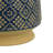 Hea Decorative Planter, Blue Gold Moroccan Pattern Footed Bowl, 10 Inch