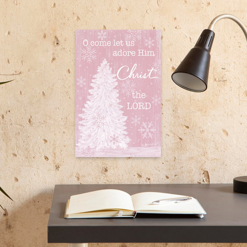 Let Us Adore Him 1 Piece Wrapped Canvas Wall Art, 45.72cm H x 30.48cm W