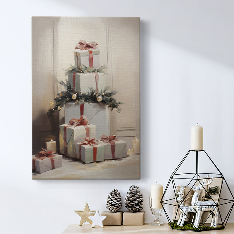 Art des Fêtes de Noël - Toile tendue avec châssis - Série 2-CCXXXVI, H 60 po x l 40 po
