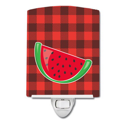Backyard BBQ Watermelon Ceramic Night Light