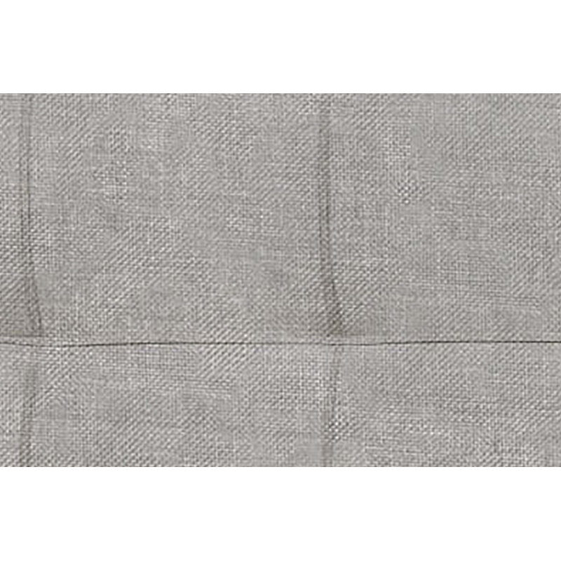 Tête de lit tapissier à panneau Brigida, Roi, Gris glacé
