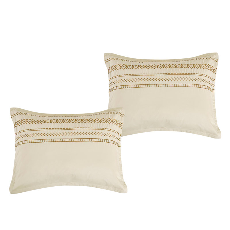 Baffle Box Stitch Geometric Shapes Comforter, Queen Comforter