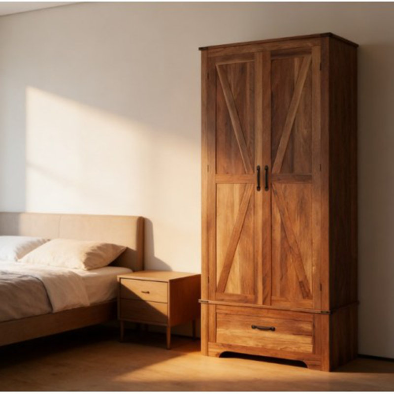 Armoire de cuisine, armoire avec tablettes réglables