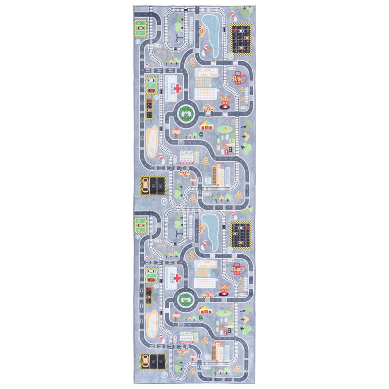 Tapis pour enfant Santa Monica, Tapis de couloir 2 pi 6 po x 8 pi