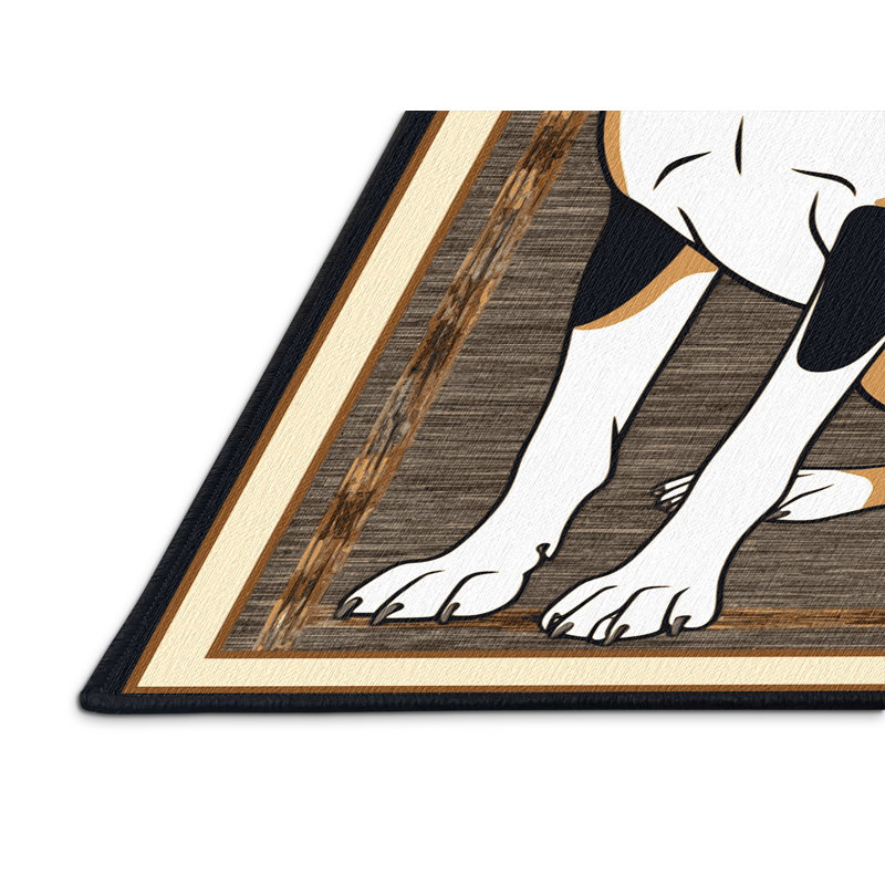  Tapis lavable American English Coonhound Dogs, Rectangulaire 8 pi x 12 pi