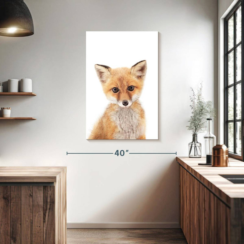 Brampt Baby Fox, 39" H x 26" W