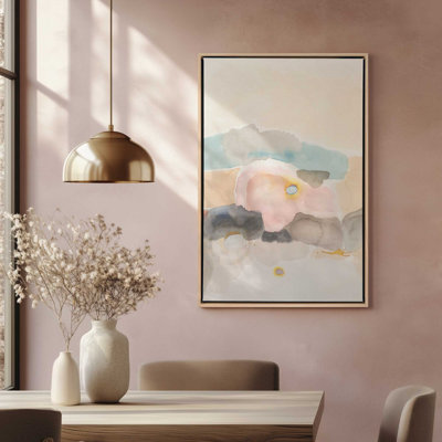 Pastel Watercolor Dreams I, reproduction sur toile dans un cadre