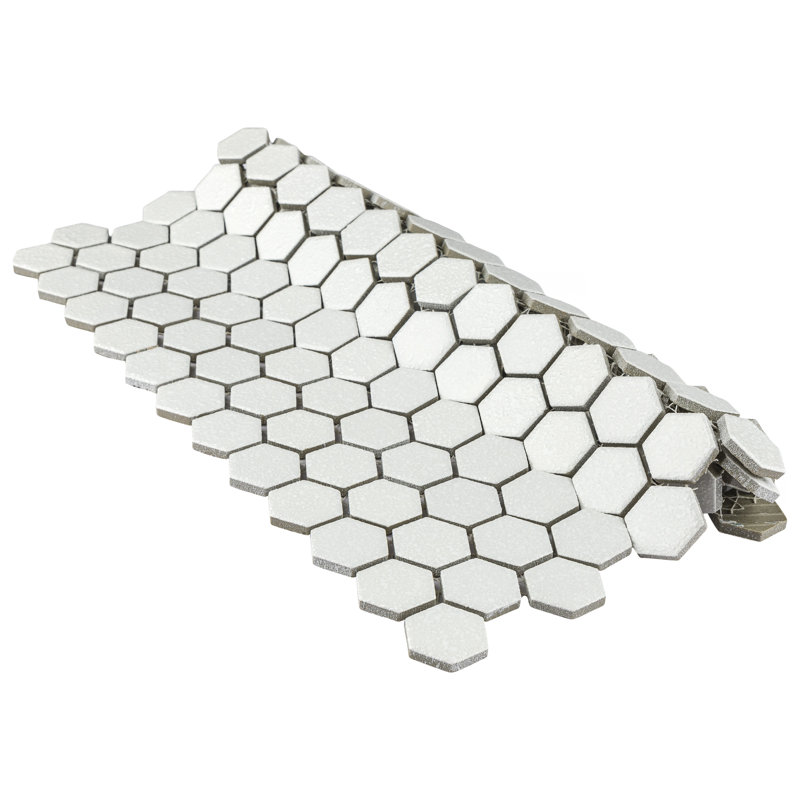 Hudson 1" X 1" Hex Porcelain Mosaic Floor And Wall Tile