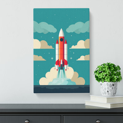 Rocket Minimalism - Wrapped Canvas