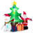 Weather Resistant Staked Christmas Santa Claus and Presents Inflatable Outdoor Decoration