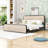 Metal Frame Platform Bed Frame with Headboard-688052012