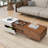 Laferty Extendable Sliding Top Coffee Table with Storage,living room table,Cocktail table-203787317