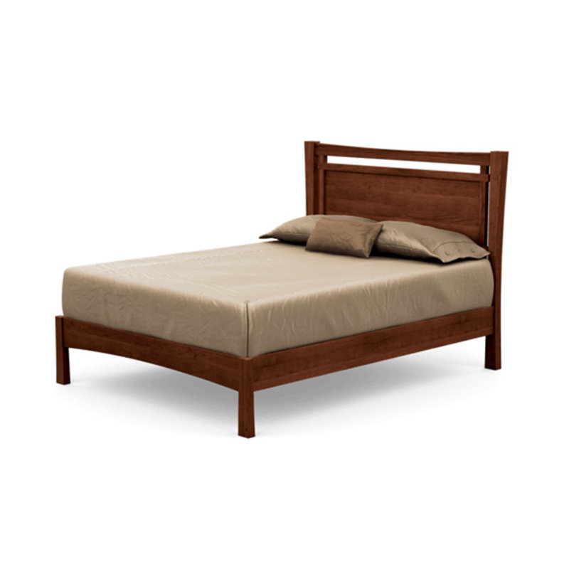 Monterey Solid Wood Platform Bed, King, Cognac Cherry, Conventional