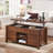 48"W Farmhouse Lift Top Storage Coffee Table with Sliding Barn Door & Adjustable Shelf-135533261