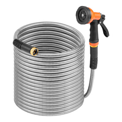 Boyau d'arrosage en acier inoxydable 100 pi
