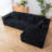 104" Boneless Modular Sectional Sofa, L-Shape Cloud Couch with 5 Pillows Included, No Assembly Required-698302452-698302450-695710292