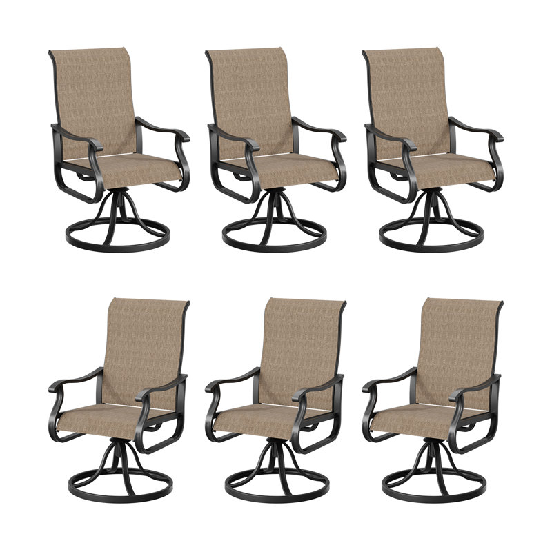 Ensemble de 6 chaises de salle à manger Avionce, Brun