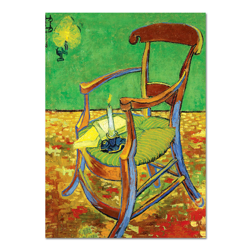 Gauguin's Chair by Vincent Van Gogh - Unframed Painting on Glass, 95cm H x 65cm W