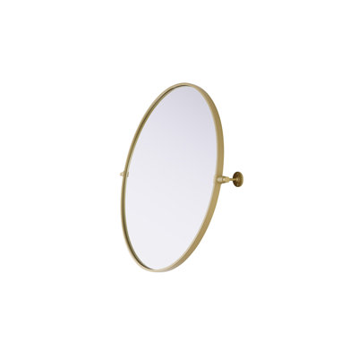 Amoura Pivot Mirror in Brass
