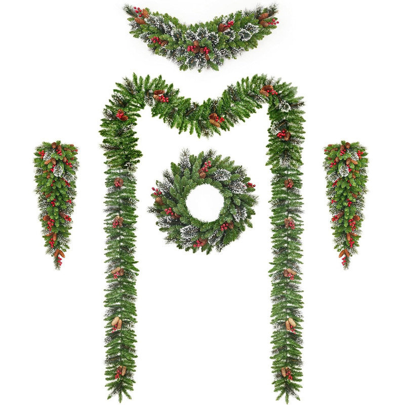 51.2cm Lighted Faux Garland with Lights