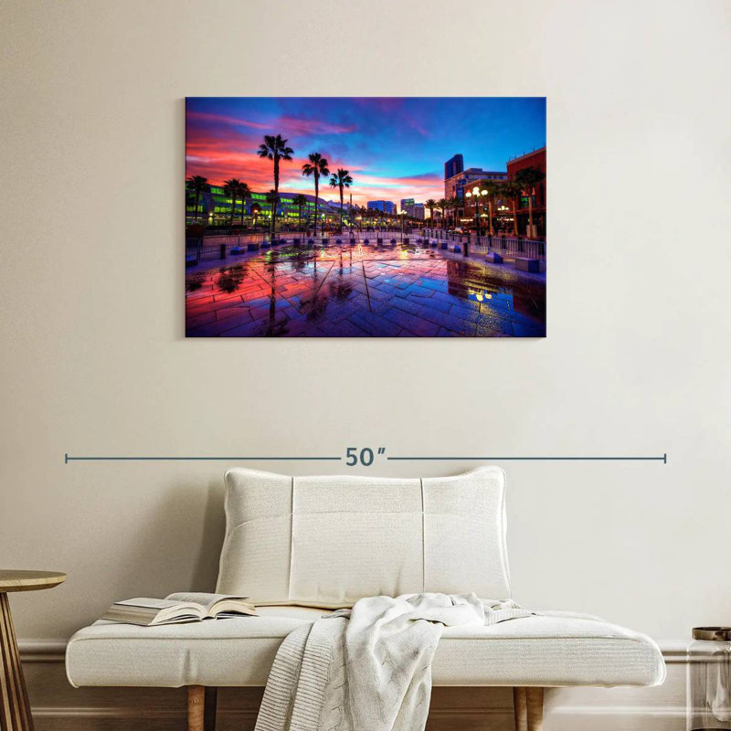 Coucher de soleil Sirecc San Diego, H 24 po x l 36 po