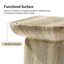 Table de bout haut moderne en béton 19,75 po Alduara-543256998