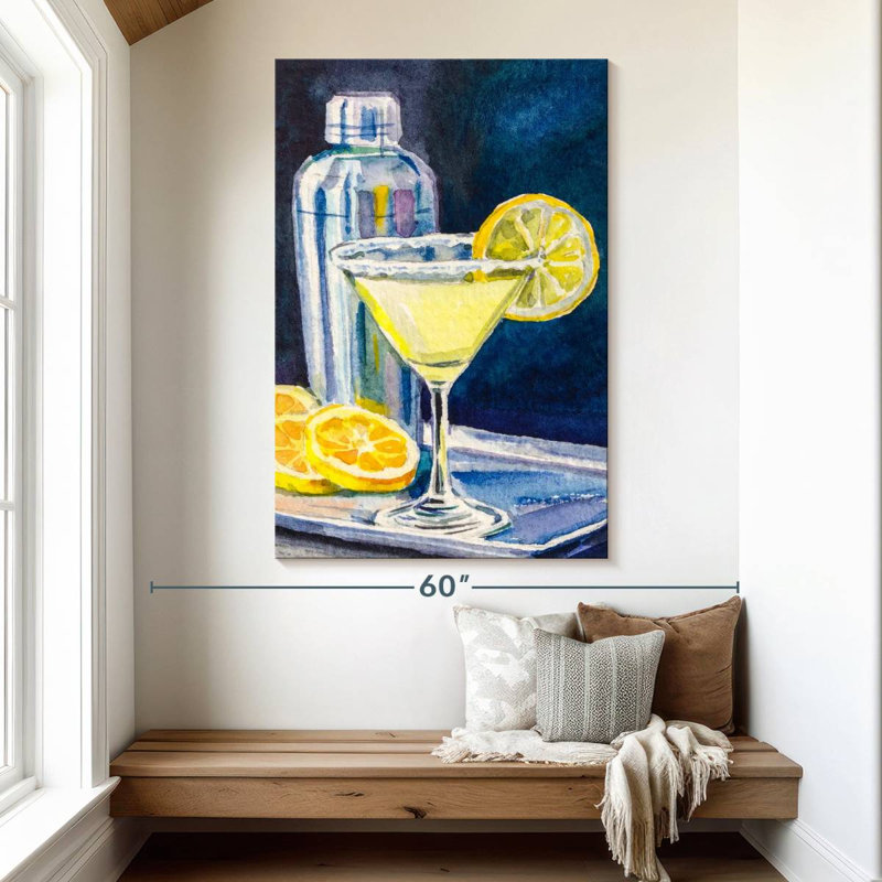 Yarlin Lemon Martini, 51" H x 34" W