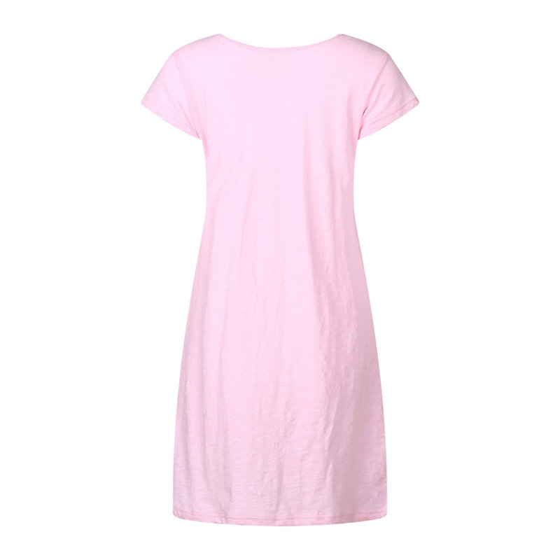 Peignoir 100% coton fille / femme + peignoir au-dessus du genou, TG, Rose