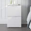 Dallas Modern 2-Drawer Nightstand/Small Desk - Versatile Storage - W17.8" - White