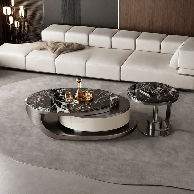 Table basse Modern, Noir / blanc