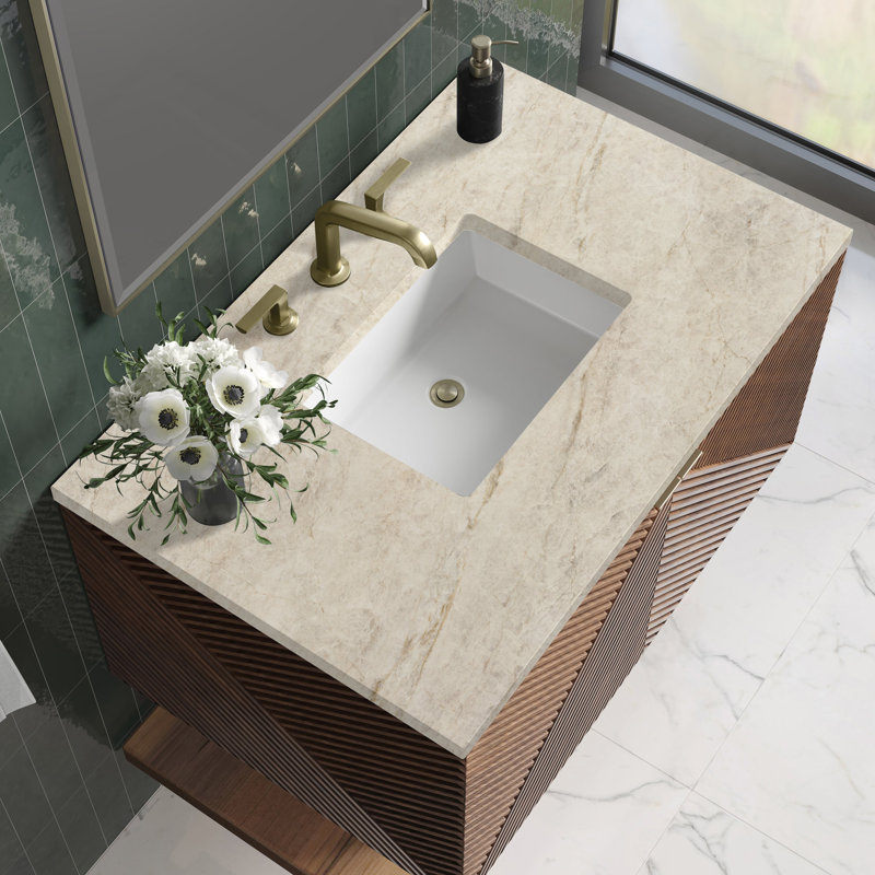 Marcello Single Vanity, 36", Tajnar Eclos, 8" Widespread