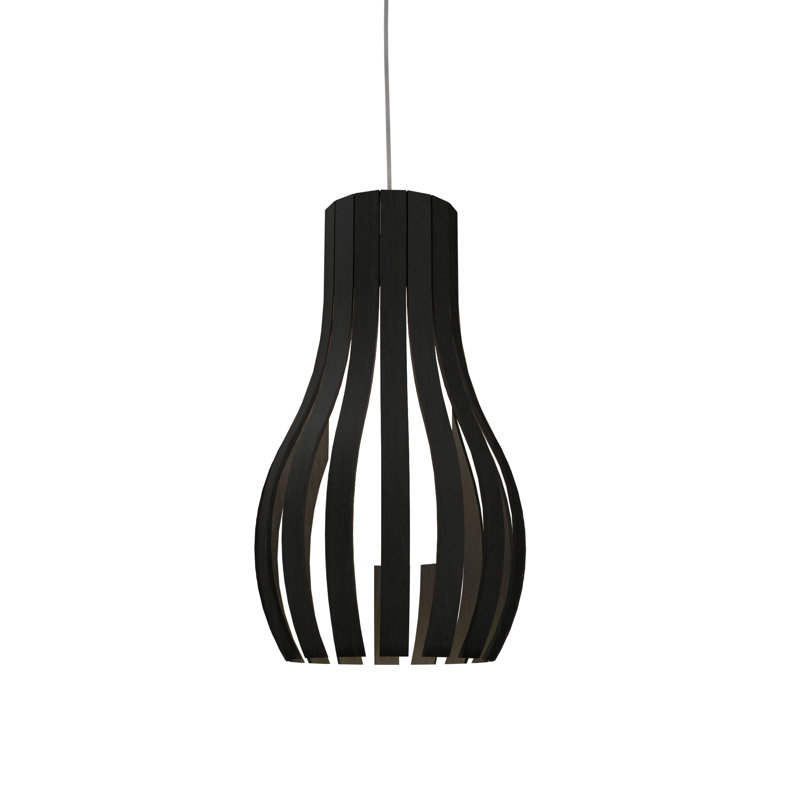 1 - Light Pendant, Charcoal, Charcoal