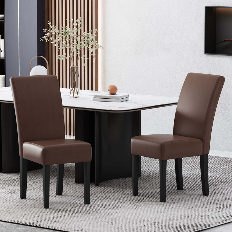 Chaises de salle à manger, Brun foncé