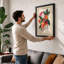 Peach Blossom Study Botanical - Framed Print-1197708290-1197708351