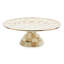 Mocha Check Large Pedestal Platter