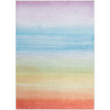 Well Woven Kids Rugs Sunrise Ombre Modern Multi Color Area Rug