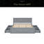 Lit plateforme en bois avec quatre tiroirs de rangement et pieds de soutien-1919633836-1919633825