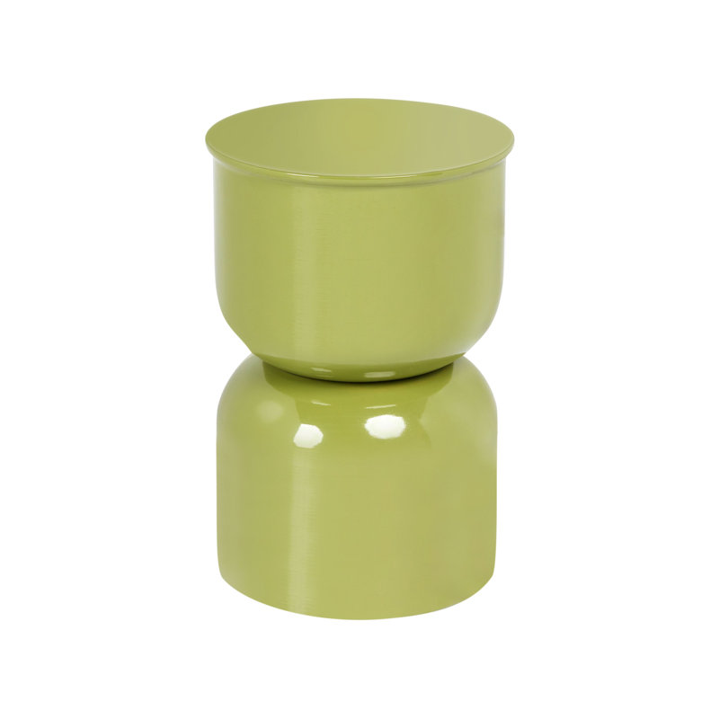 Drum End Table, Green