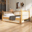 Lit de jour simple en rotin de style traditionnel avec lit gigogne simple pour un espace limité