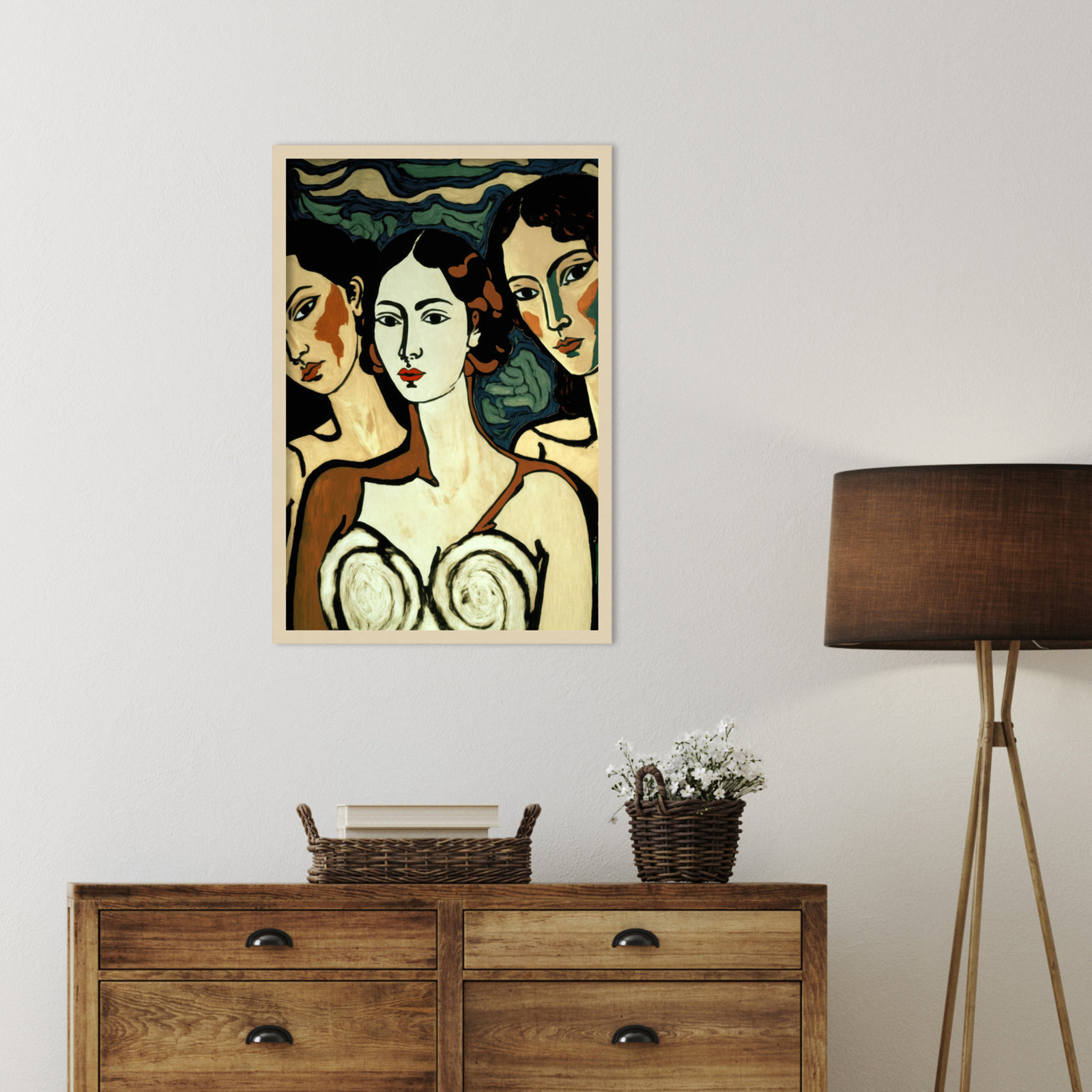 Galya "The Soul Sisters" Print, Brown, 33" H x 23" W