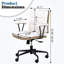 Chaise de travail en mélange de polyester Remaya-1433034453