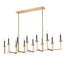 Lustre linéaire 12 lumières Parrish Mordern-123223215