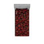 Bourgogne / motif floral rubis