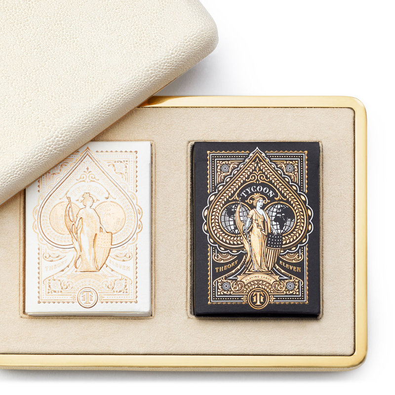 Ensemble de cartes Shagreen, Crème