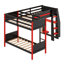 Lit superposé en L avec lit mezzanine pour jouer