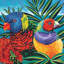 «Birds in Paradise II», reproduction d'impression sur toile tendue-20830848-73079100-73079101