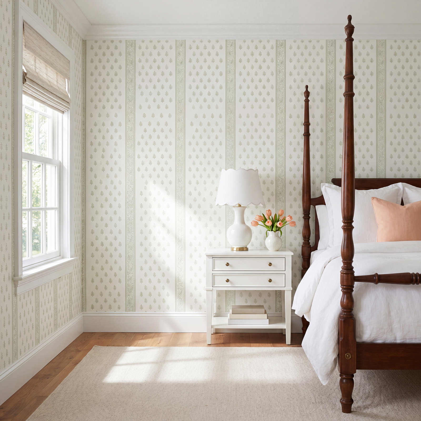 Katsura Stripe II Wallpaper, Leaf