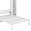 Lit escamotable double avec tablettes et DEL
